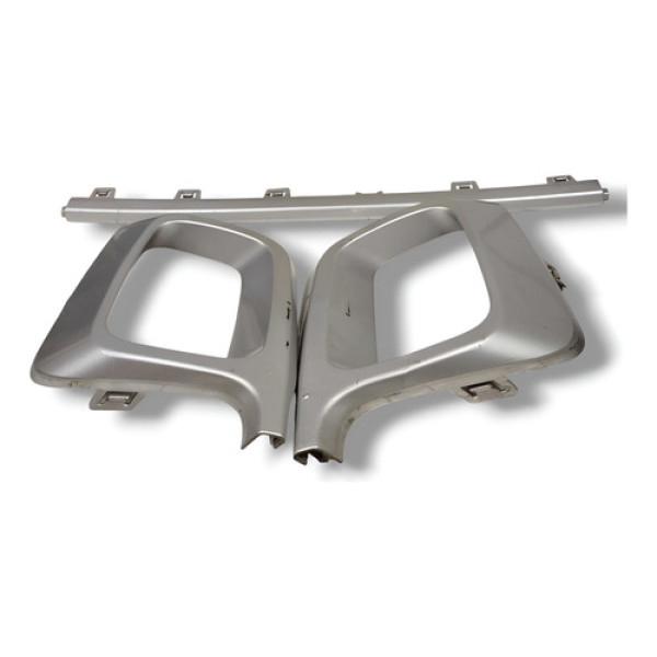 Kit Moldura Farol Jeep Compass Limited Diesel 2018 A 2021  Cinza