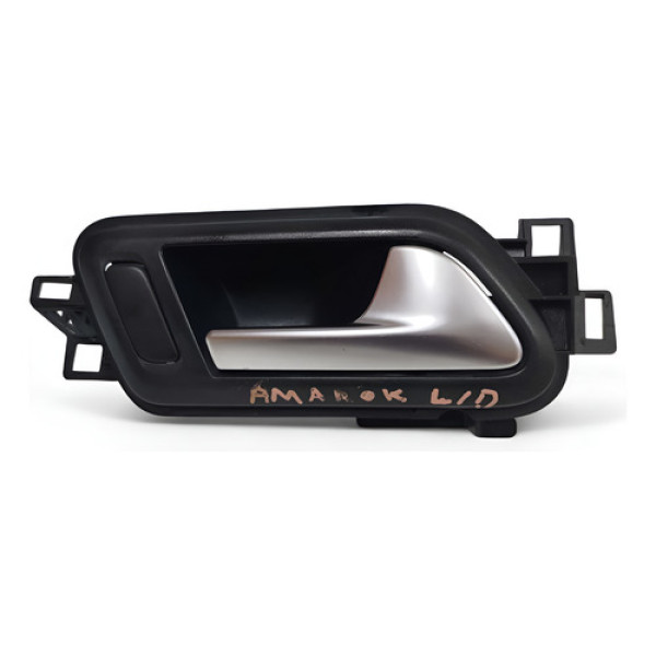 Maçaneta Interna Porta Dianteiro Direito Amarok 2010 A 2023 Cinza Dianteira