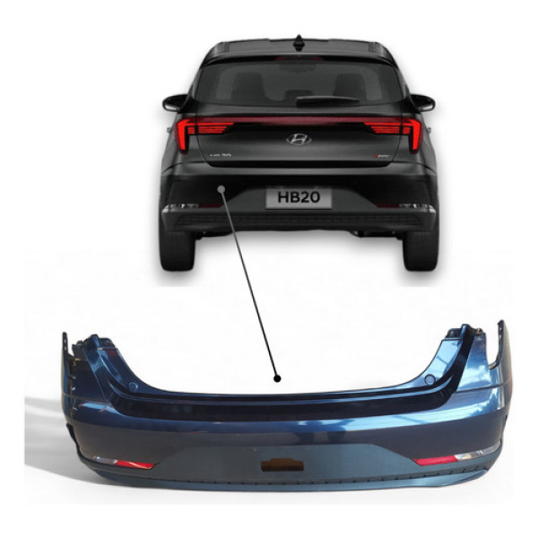 Para-choque Traseiro Hyundai Hb 20 / 2023