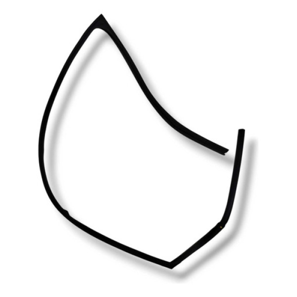 Borracha Da Porta Traseira Direita Hyundai  Hb20 2024 Preto