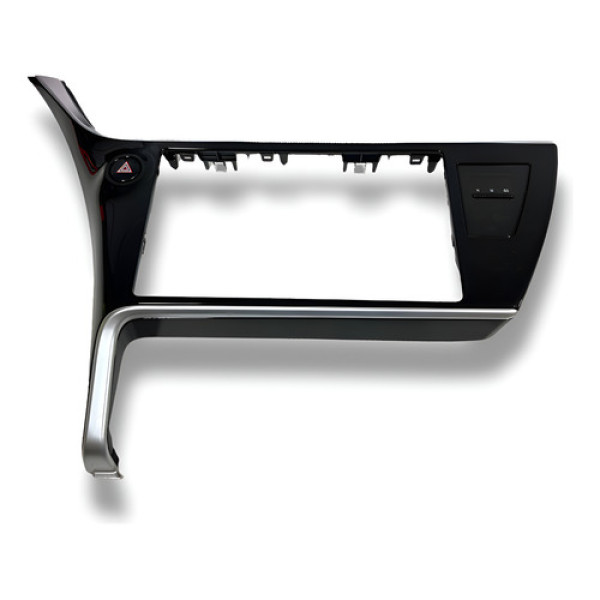 Moldura Multimídia Toyota Corolla 2017 A 2019 Preto