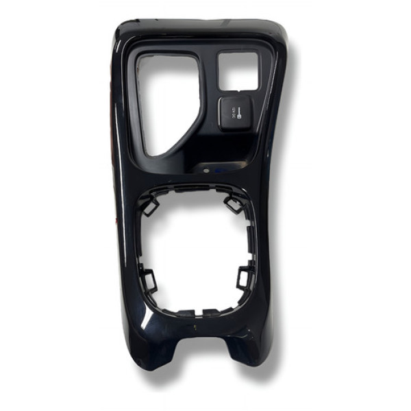 Moldura Alavanca Marcha Jeep Compass 2018 A 2022 Preto Sem Desenho