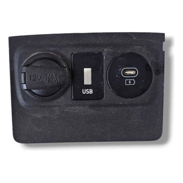 Tomada Usb 12v Tipo C Hyundai Hb20 2024 Preto