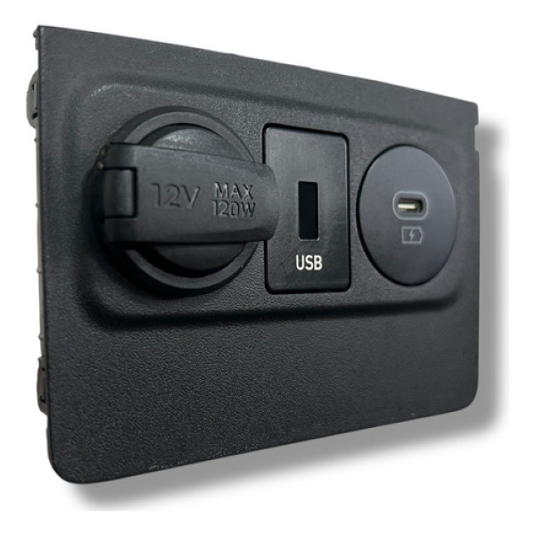 Tomada Usb 12v Tipo C Hyundai Hb20 2025 Preto