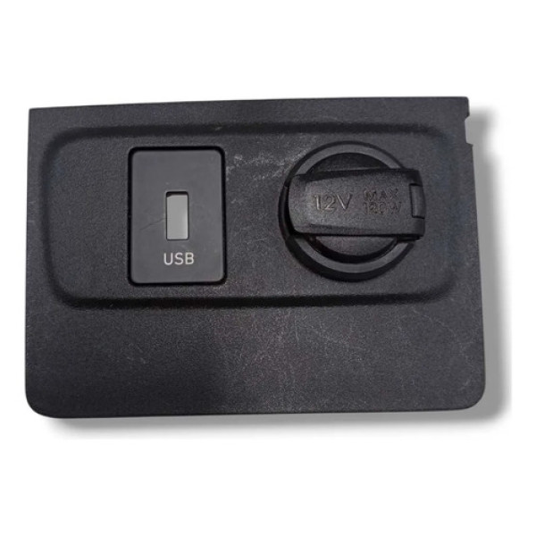 Moldura Tomada Usb 12v Hyundai Hb20 2020 A 2024 Preto