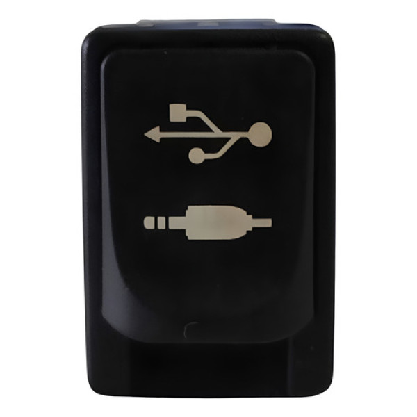 Botão Usb E Auxiliar Toyota Corolla 2017 A 2020 Fa134342a Preto