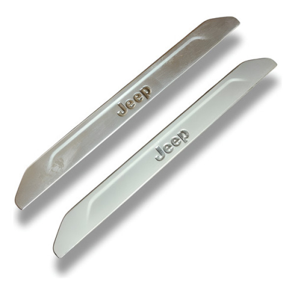 Par Protetor Soleira Jeep Compass 2018a 2022 Prata