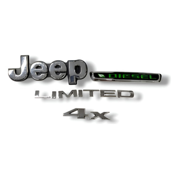 Emblema Jeep Compass Limited Diesel 2021 Prateado