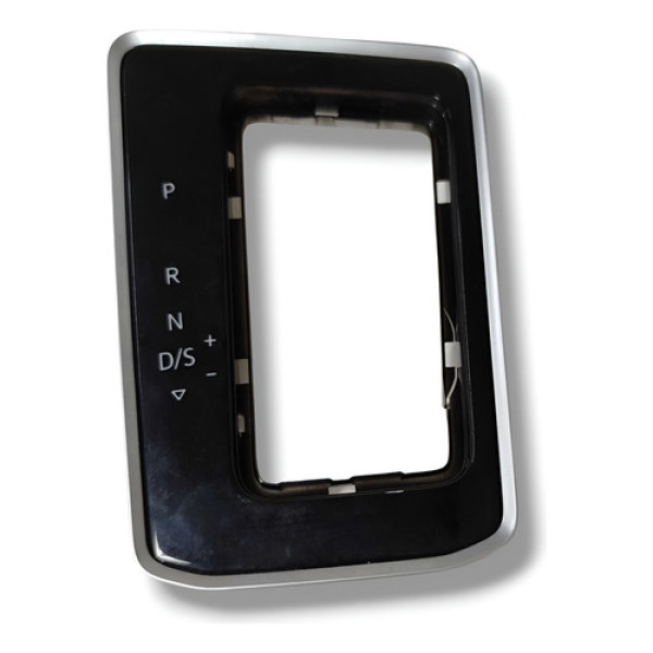 Moldura Manopla Câmbio Volkswagen Jetta Rline 2020 Cinza Lisa