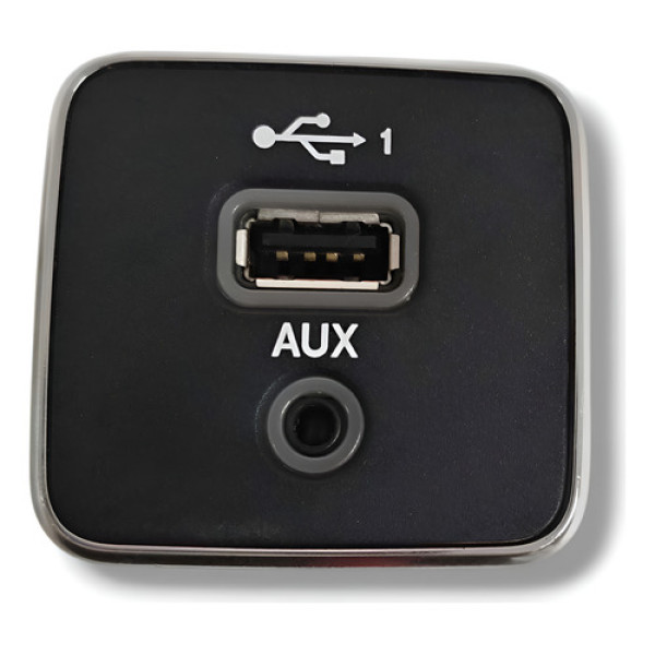 Entrada Usb Auxiliar Fiat Strada 2020 A 2024 Preto