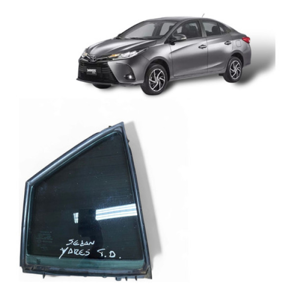 Vidro Fixo Traseiro Direito Toyota Yaris Sedan 2019