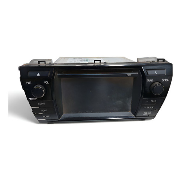 Rádio Multimídia Toyota Corolla 2015 A 2017 Preto