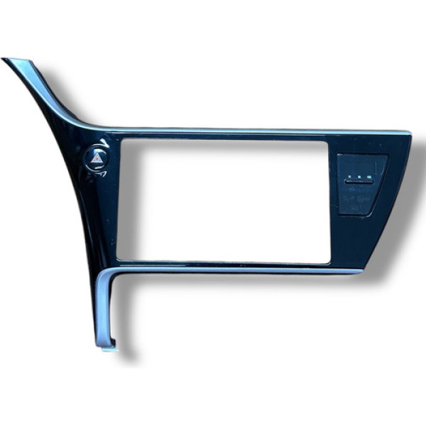 Moldura Multimídia Toyota Corolla 2017 A 2019 Preto