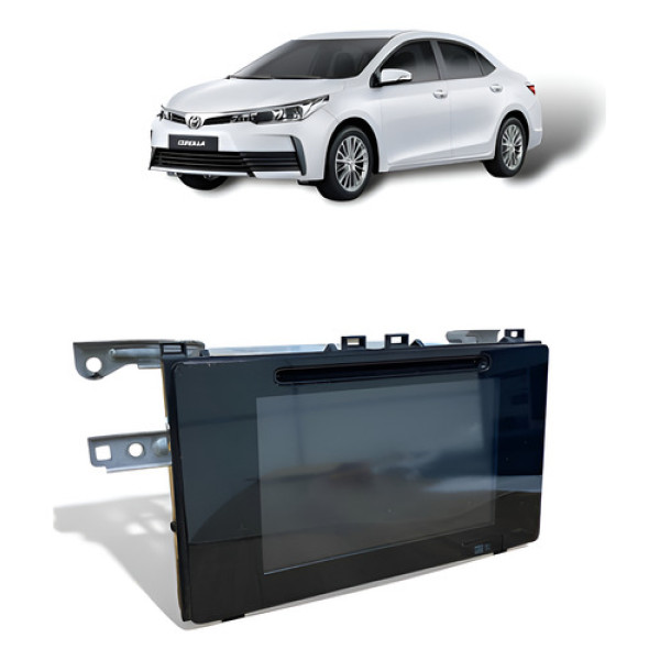 Multimídia Toyota Corolla Xei 2017 A 2019 Preto